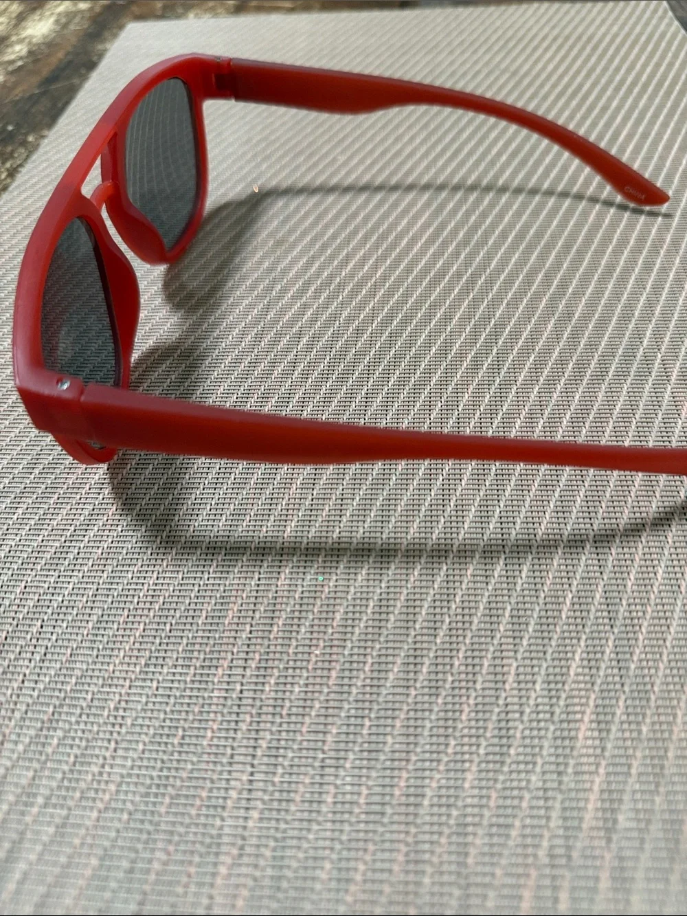 Red Sunglasses with Dark Lenses aviator vibes unisex